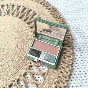 Clinique Soft Pressed Powder Blusher 21 Plum Gorgeous Green Mirror Compact